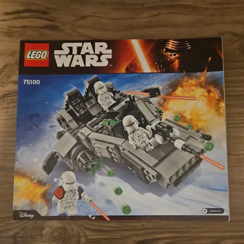 LEGO Star Wars 75100 first order snowspeeder Instructions Only