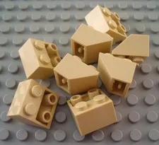 New LEGO Lot of 8 Tan 2x2 Inverted Slope Pieces from 79110 10217 4867