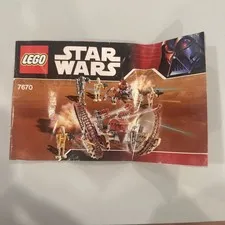 Lego INSTRUCTION MANUAL ONLY - 7670 Star Wars Hailfire Droid & Spider Droid 2008