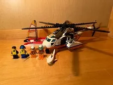 Lego 60013 Coast Guard Helicopter Used 100% Complete with Instructions