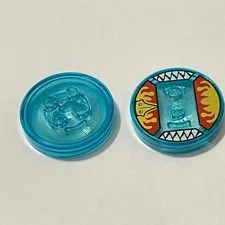 Lego 18603 Transparent Aqua Blue Replacement Add-on Pieces Parts Lot of 2