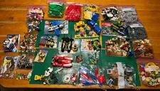 Large LEGO Lot Some Sets & Mixed Bricks, Wheels, Baseplates, Figures, READ
