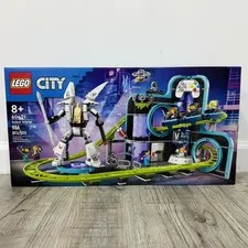 LEGO City 60421 Robot World Roller-Coaster Park Brand New Sealed 986 Pcs