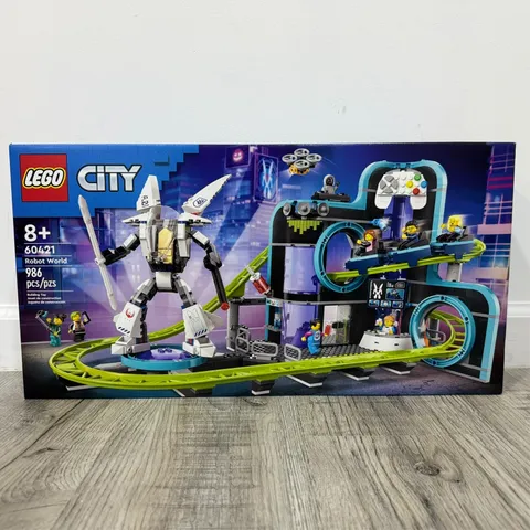 LEGO City 60421 Robot World Roller-Coaster Park Brand New Sealed 986 Pcs
