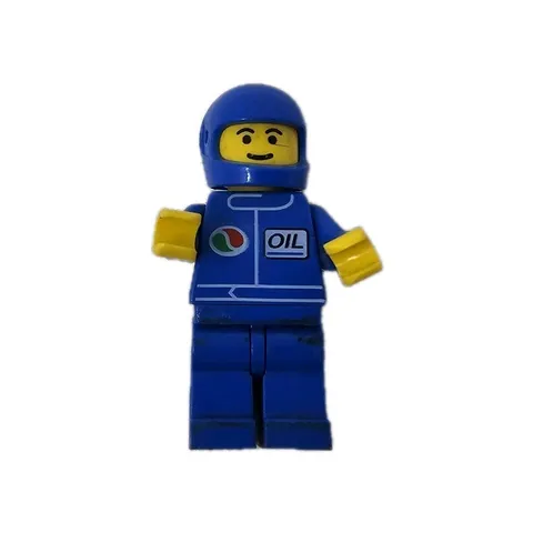 Lego Minifigure City Gas Station Octan Blue Mini Figure - Oct068