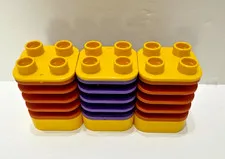 2016 Lego Group giraffe neck yellow brown purple accordion flexible bend ribbed