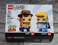 New Lego Tory Story Brickheadz Woody and Bo Peep (40553) Retired Set