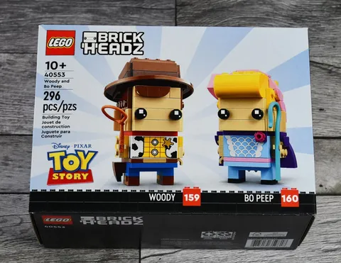 New Lego Tory Story Brickheadz Woody and Bo Peep (40553) Retired Set