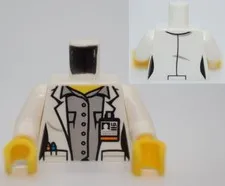 LEGO Minifigure Torso Female White Labcoat Nurse Practitioner PA Doctor 6152194