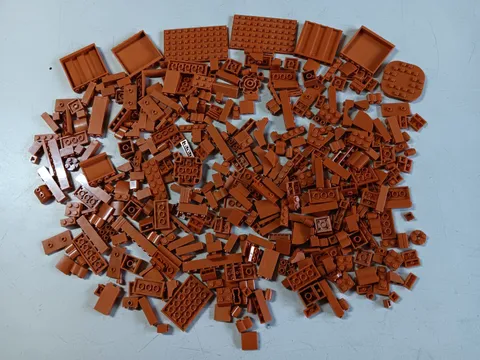 LEGO BULK LOT 430 DARK ORANGE BRICKS PLATES  & SPECIALTY PIECES