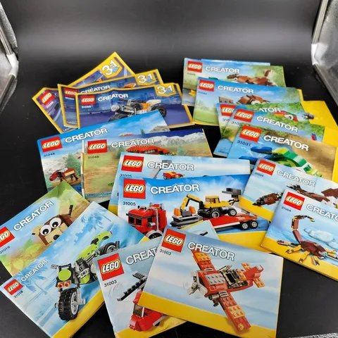 LEGO Creator Instruction Manuals Lot 18 Booklets 3in1 Sets 31059 31048 31005
