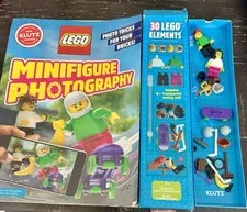 Klutz LEGO Minifigure Photography Book Kit Complete w/ All 30 Pieces & Box