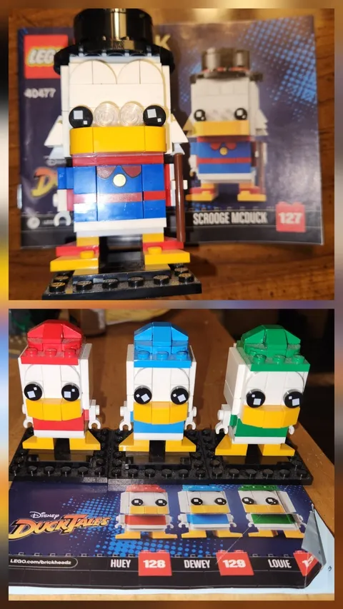 LEGO BRICKHEADZ: Scrooge Mcduck, Huey, Dewey & Louie (40477) Disney’s DuckTales