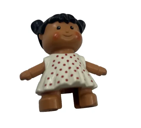 1x Lego Duplo Figure Doll Girl Dress Dots Doll Child by Marie 31312