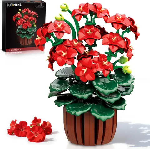 Lego Flowers Bouquet Building Set, Creative Artificial Wildflowers Botanical