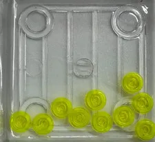 LEGO Plate, Round 1 x 1, 4073, Trans-Neon Yellow, QTY 10 Free Shipping