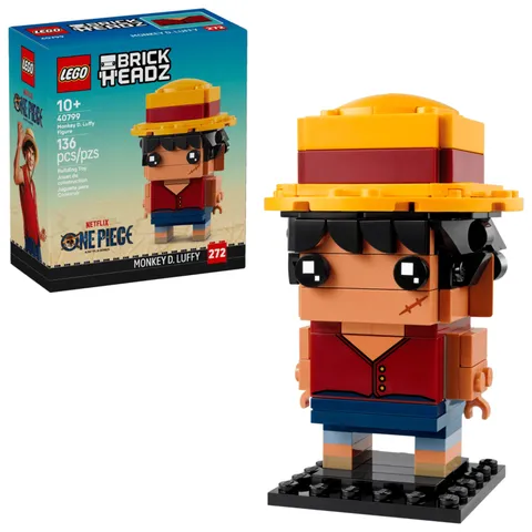 LEGO BRICKHEADZ 40799 Monkey D. Luffy Figure New Factory Sealed