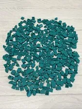LEGO LOT DARK TURQUOISE 400 PCS 1X1 PLATE BRICK ROUND VARIETY BUILDING PIECES