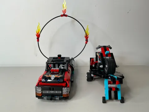 Lego Technic Stunt Show Truck & Bike 42106 PRE-BUILT