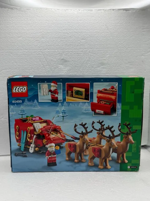 LEGO Santa's Sleigh 40499 Seasonal Set New Sealed 343 Pieces 4 Reindeer