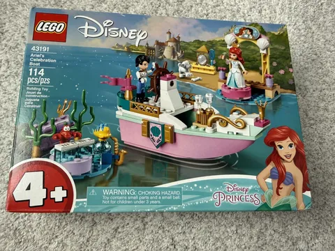 NEW LEGO DISNEY PRINCESS ARIEL'S CELEBRATION BOAT 114 PCS 43191 NIB 2021 RETIRED