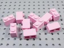 LEGO Lot of 10 Pink 1x2 Bricks BN