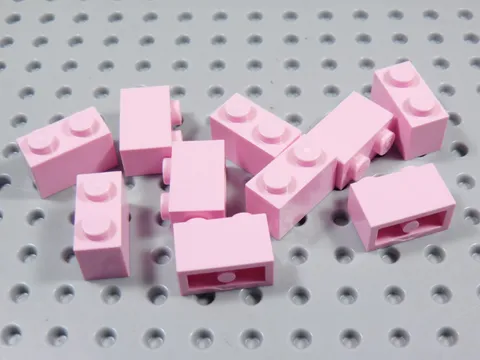 LEGO Lot of 10 Pink 1x2 Bricks BN