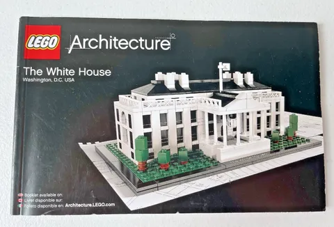 LEGO Architecture The White House 21006 Instructions Guide * MANUAL ONLY  *