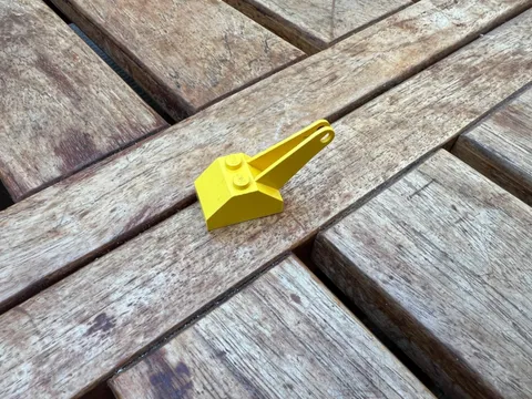 LEGO Hook Slope 45 2 x 3 x 1 1/3 Double with Arm Ref 3135