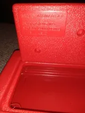 Vintage Red Lego Hard Plastic LEGO Portable Carrying Storage Case Box 1984