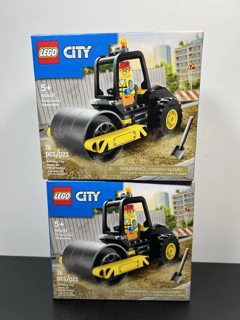 LEGO CITY: Construction Steamroller (60401) Lot Of 2 NEW