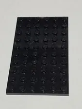 LEGO Plate Black ● 6 X 10 ● #  3033 ● QTY 1