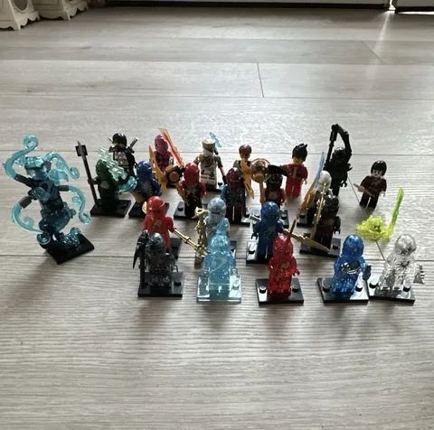 Custom Lego Ninjago Lot Of 23 WITH NRG,AIRJITZU/ Comes with accessories 