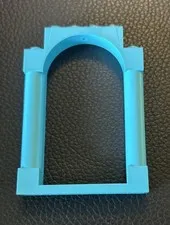 Lego 40066 Door Frame 1x6x7 Arched & Rounded Pillars  Medium Azure