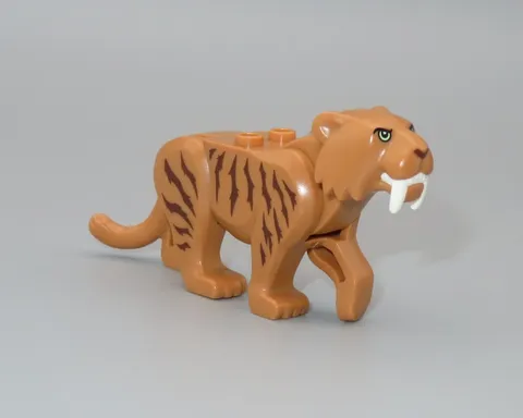 LEGO Saber toothed Tiger Cat large land animal jungle 60193 60196