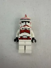 Shock Trooper Episode 3 7655 Red Clone Star Wars LEGO Minifigure Mini Figure