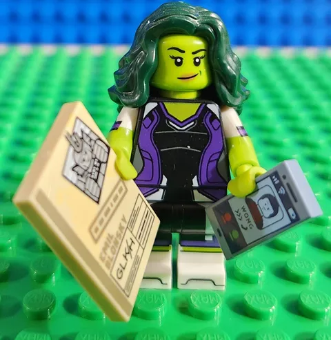 She-Hulk Marvel Superheroes Lego Minfigure Authentic