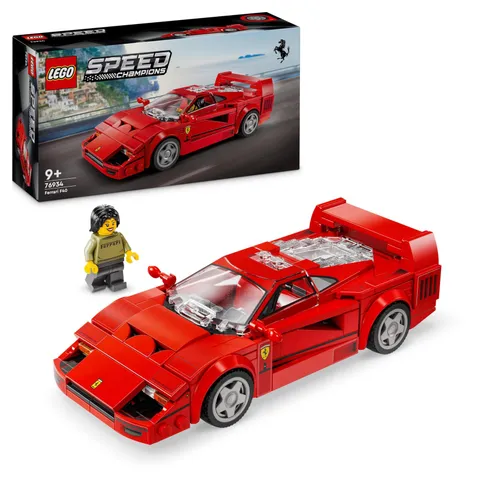 LEGO Speed Champions Ferrari F40 Supercar Buildable Vehicle, Toy Model Car for 9
