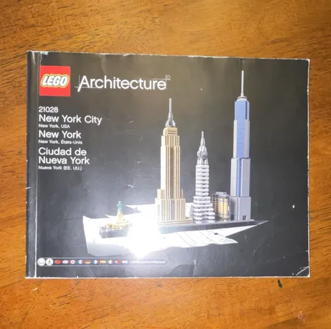 LEGO Architecture New York City 21028 Illustrated Instruction Manual