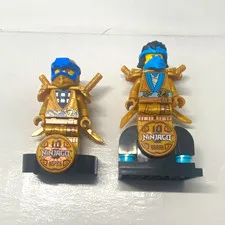 LEGO NINJAGO 10 Years Minifigure Lot of 2 Plastic Figures Age 6+