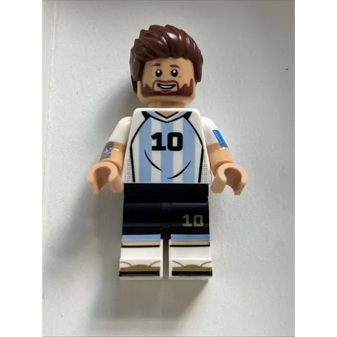 Lego Lionel Messi Minifigure #edi002 Brand New Argentina Set #43011 World Cup