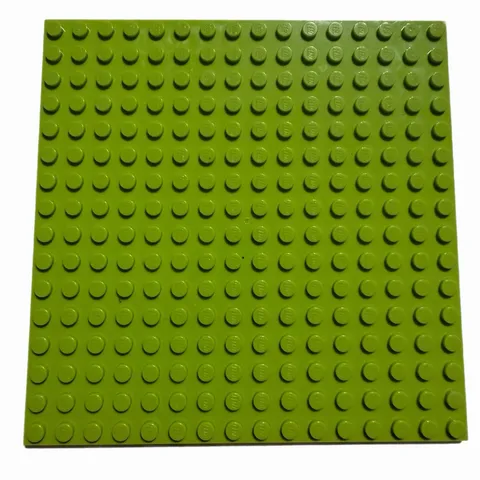 LEGO 16 X 16 5”x5” LIME GREEN #91405 BASEPLATE W/ UNDERSIDE RIBS PREOWNED GREAT!