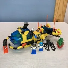 Lego Aquazone 6175 Crystal Explorer Sub, 1995 - Complete - No Box, Manual