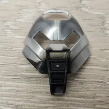 Lego 32573 Black Pearl Light Gray Bionicle Kanohi Mask Huna Matoran Tehutti Part