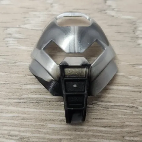 Lego 32573 Black Pearl Light Gray Bionicle Kanohi Mask Huna Matoran Tehutti Part