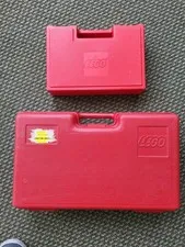 Vintage Lego Storage Carry Case LOT of 2 Container 16”x 10” and 11''x7 RED 1980s