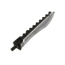1x LEGO Hero Factory Weapon Sword Saw Black Grey Batman 4526 98568pb02
