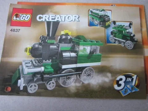 Lego Building Instructions Instruction Creator 4837, 3 in 1