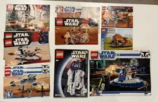 Lego Star Wars Instruction Manuals Lot Of 11 8018 8009 7655 7670 4491 Vintage