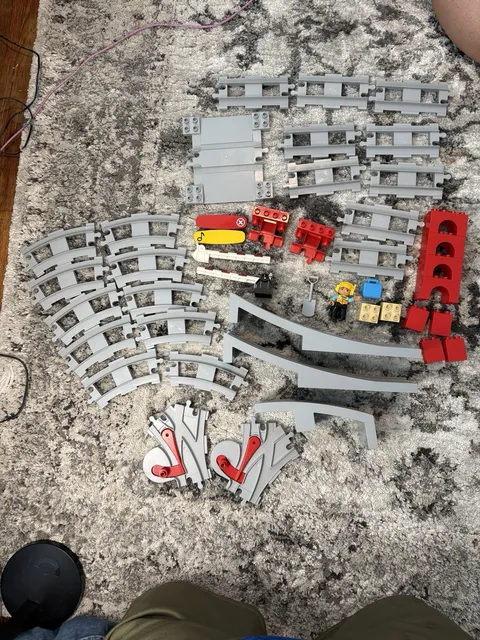 LEGO DUPLO Train Track Pieces and Accessories